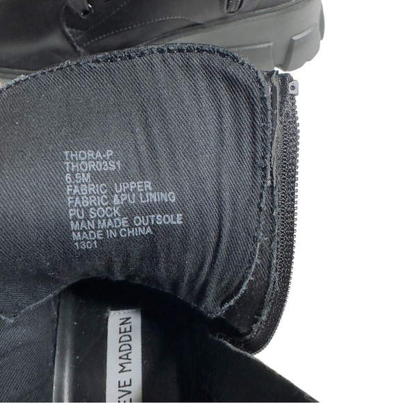 Steve Madden Thora-P Combat Boots | Women’s Size 6.5M L/7M R mismatched - Picture 11 of 12